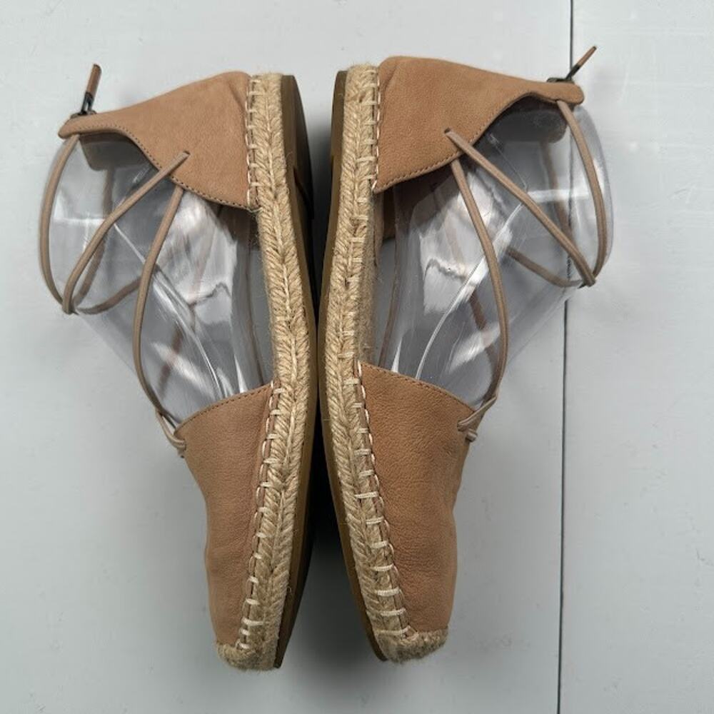 Eileen Fisher Sandals Womens 6.5 Tan Lace Espadrille Resort Quiet Luxury Boho - Picture 8 of 13
